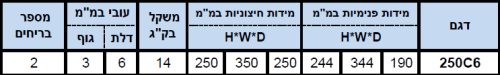 כספת מנוע דגם C6 – תמונת מוצר 2 כספת מנוע דגם C6